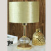 Minimalist Urn-Shaped Metal Table Lamp with Fabric Drum Shade