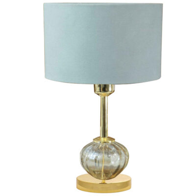 Minimalist Urn-Shaped Metal Table Lamp with Fabric Drum Shade