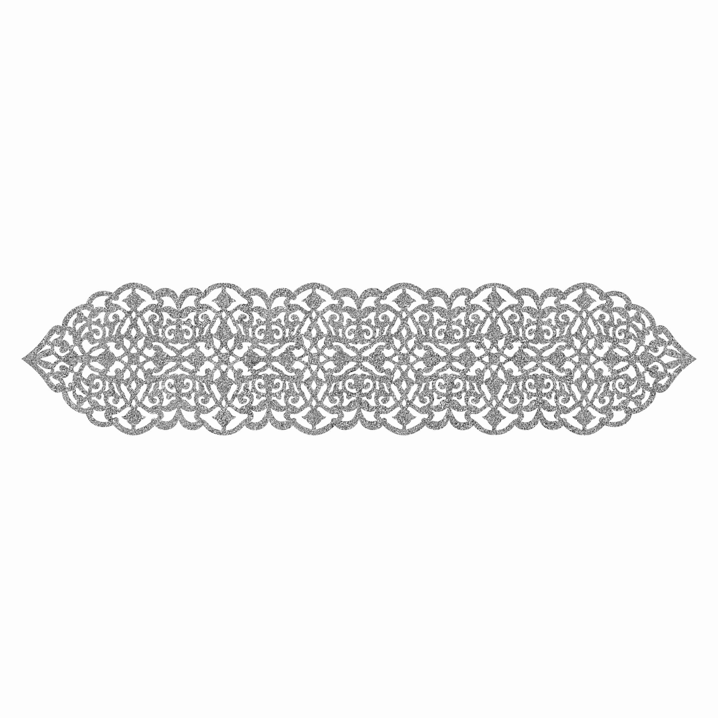 Table Runner Faux Leather with Chic Glitter Style