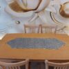 Table Runner in Leather & Velvet Ideal for Home Design