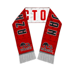 Tractor Football Club Logo Fan Scarf – Red & White