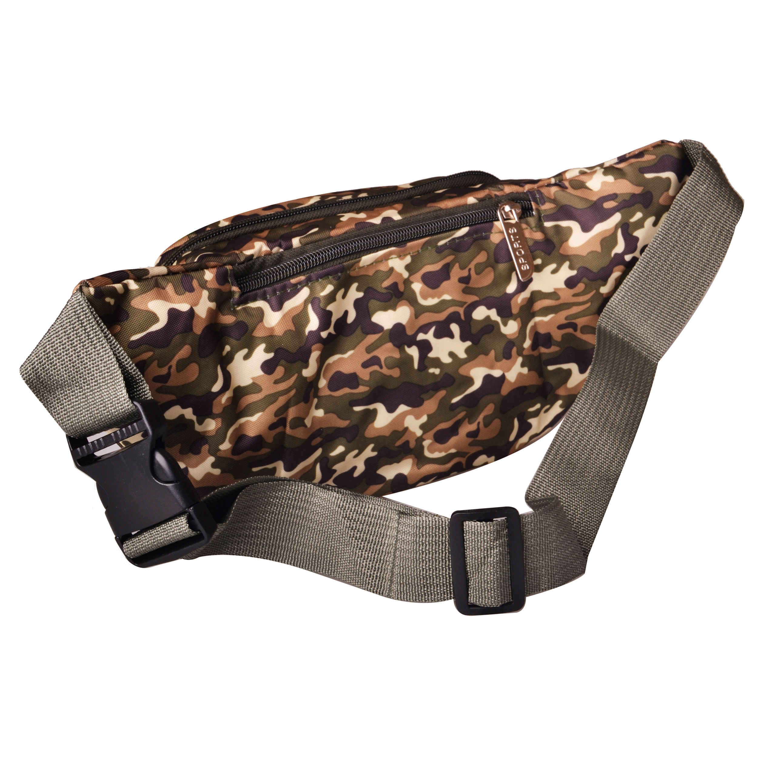 Camouflage Canvas Fanny Pack with 3 Pockets – Everyday Carry