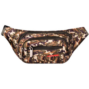 Camouflage Canvas Fanny Pack with 3 Pockets – Everyday Carry