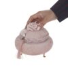 Velvet Jewelry Box With Flower Handle Model Chic