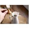 White Ceramic Oil Dispenser Bottle with Lid 800ml Capacity