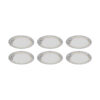 White Melamine Plate Set, Break-Resistant for Everyday Use, Pack of 6