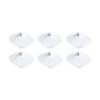 White Melamine Dinnerware Bowl Set, Dishwasher Safe - Model Kasra (Set of 6)