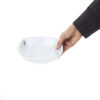 White Melamine Dinnerware Bowl Set, Dishwasher Safe - Model Kasra (Set of 6)