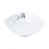 White Melamine Dinnerware Bowl Set, Dishwasher Safe - Model Kasra (Set of 6)