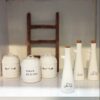 White Porcelain Oil Dispenser Bottle Tabletop for Kitchen Cooking