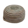 Persian Handwoven Palm Leaf Storage Basket with Handle