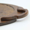 Minimalist Oval Wooden Serving Tray with Handle - Bird Design Asa