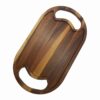 Lightweight Oval Wooden Serving Tray - Model Raha Snack Tray