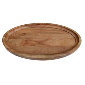 Rustic Oval Wooden Serving Tray – Model Simple Brown Tray