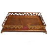 Minimalist Rectangular Wooden Serving Tray with Border - Model Asa
