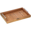 Minimalist Rectangular Wooden Serving Tray - Waterproof Finish Tray