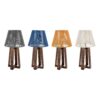 Rustic Tripod Wooden Table Lamp – Macrame Shade Accent Light