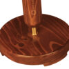 Accent Wooden Table Lamp With Velvet Lampshade Model Sana