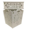 Wooden Waste Basket & Tissue Box Set - Bride