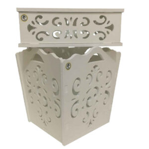 Wooden Waste Basket & Tissue Box Set – Bride