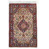 Hand-Knotted Persian Bijar Rug (Iron Rug Geometric Floral Medallion) - Red Wool