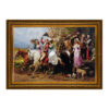 Hand-Knotted Persian Pictorial Rug from Tabriz Depicting Alfred William Strutt a Lassie & her Laddie