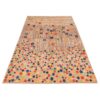Artisanal Handwoven Persian Pictorial Gabbeh Rug - Abstract Floral Cream Wool