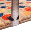 Artisanal Handwoven Persian Pictorial Gabbeh Rug - Abstract Floral Cream Wool