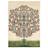 Handwoven Persian Tree of Life Gabbeh Rug - Cream Wool