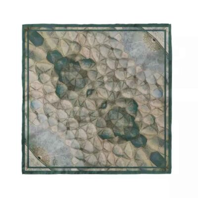 Mini Print Scarf for Women - Artistic Reflection of Jamé Mosque Beauty