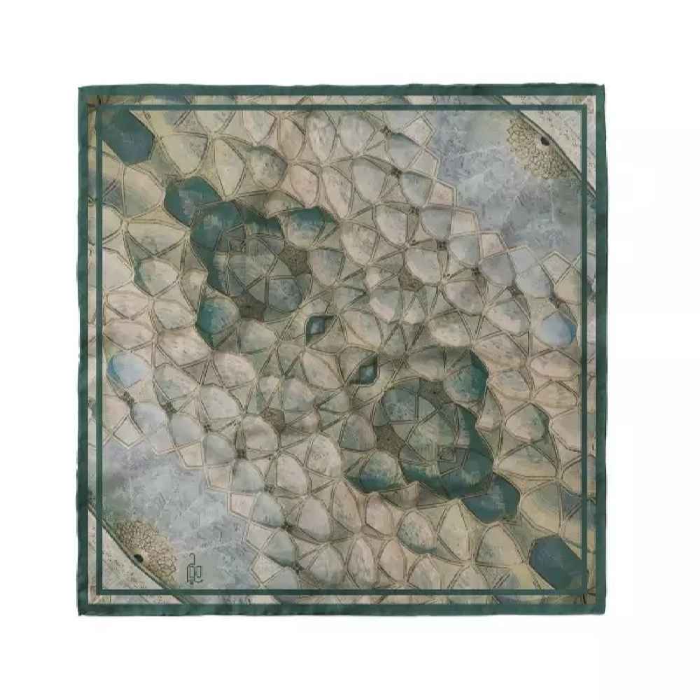 Mini Print Scarf for Women – Artistic Reflection of Jamé Mosque Beauty