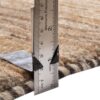 Authentic Handwoven Persian Minimalist Gabbeh Rug - Solid Cream Wool