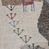 Authentic Handwoven Persian Tree of Life Gabbeh Rug - Cream Wool