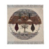 Authentic Handwoven Persian Tree of Life Gabbeh Rug - Cream Wool