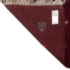 Authentic Handwoven Persian Minimalist Gabbeh Rug with Animal Motifs - Red Wool