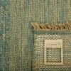 Authentic Handwoven Persian Minimalist Gabbeh Rug - Solid Green Wool