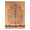 Authentic Handwoven Persian Tree of Life Gabbeh Rug - Brown Wool