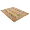 Orange Fars Tribal Geometric Kilim Rug - Authentic Handwoven Persian Wool