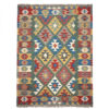 Authentic Qashqai Kilim Rug from Firuzabad - Handwoven Persian Wool