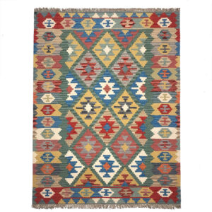 Authentic Qashqai Kilim Rug from Firuzabad – Handwoven Persian Wool