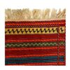 Red Striped Khorasan Kilim Rug - Authentic Handwoven Persian Wool