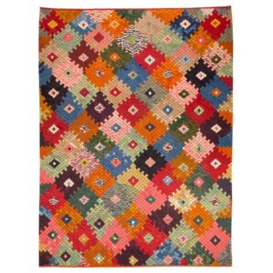 Bijar Geometric Kilim Rug – Authentic Handwoven Persian Wool Style