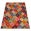 Bijar Geometric Kilim Rug - Authentic Handwoven Persian Wool Style