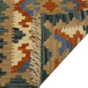 Green Fars Qashqai Geometric Kilim Rug - Authentic Handwoven Persian Wool