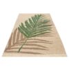 Cream Palm Leaf Kilim Rug from Kerman - Authentic Handwoven Persian Wool