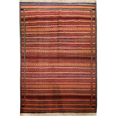 Striped Kilim Rug - Authentic Handwoven Persian Wool Quality Design