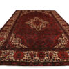 Hand-Knotted Persian Chaharmahal & Bakhtiari Rug (Floral Medallion) - Red Wool