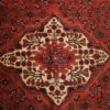 Hand-Knotted Persian Chaharmahal & Bakhtiari Rug (Floral Medallion) - Red Wool