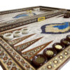 Inlaid Marquetry Backgammon Board Artisan-Crafted with Khatam-kari Technique