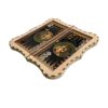 Artisan-Crafted Inlaid Marquetry Persian Backgammon Board with Persian Miniature Khatam-kari